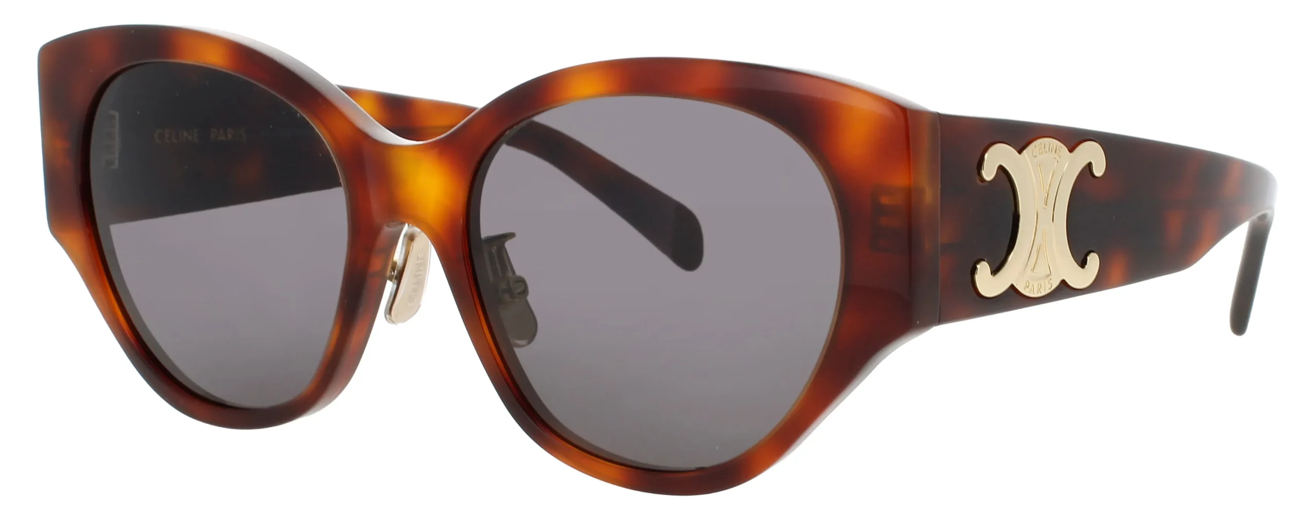 Celine CL40328F 53A Sunglasses Blonde Havana 55mm Women