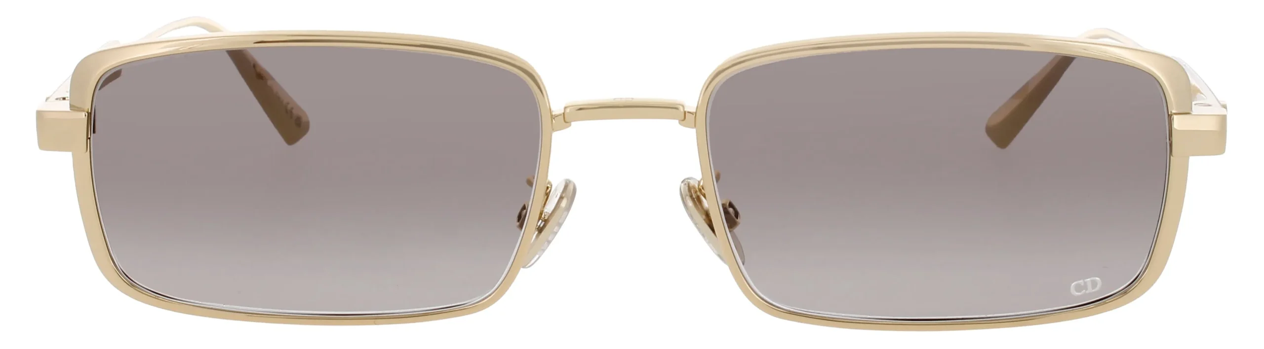 Dior CD40210U 10B Sunglasses Shiny Gold 55mm Women 2