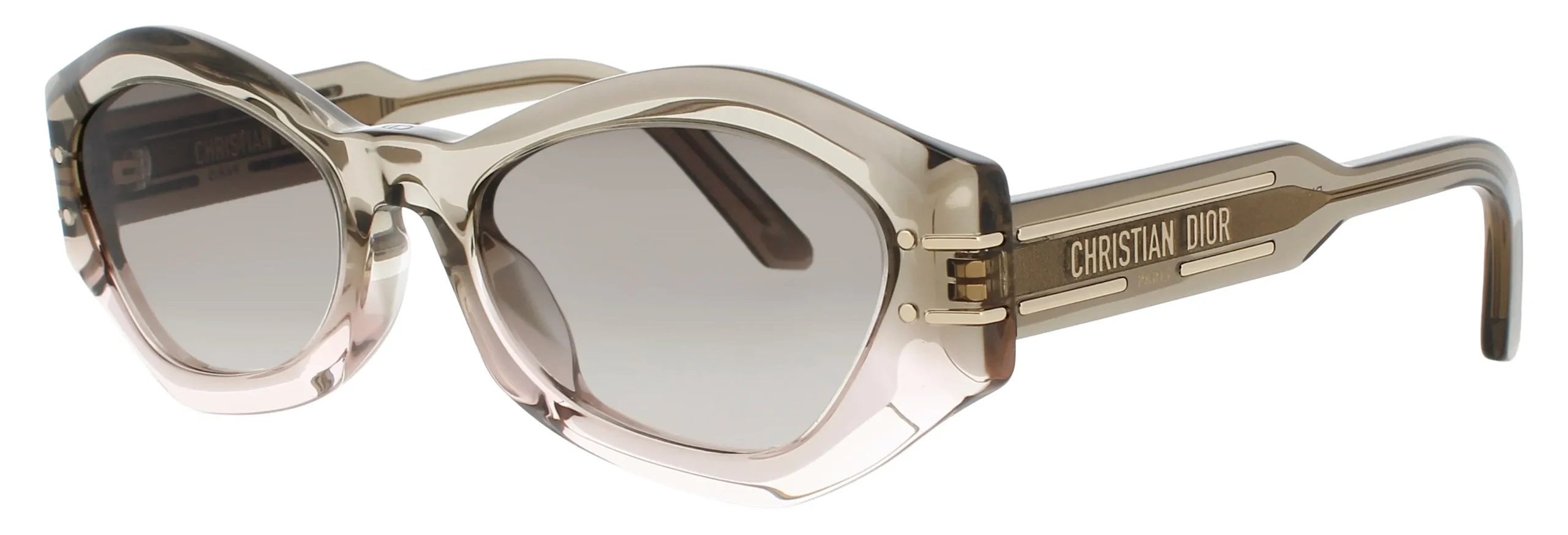 Dior CD40139U 95F Sunglasses Light Green 55mm Women