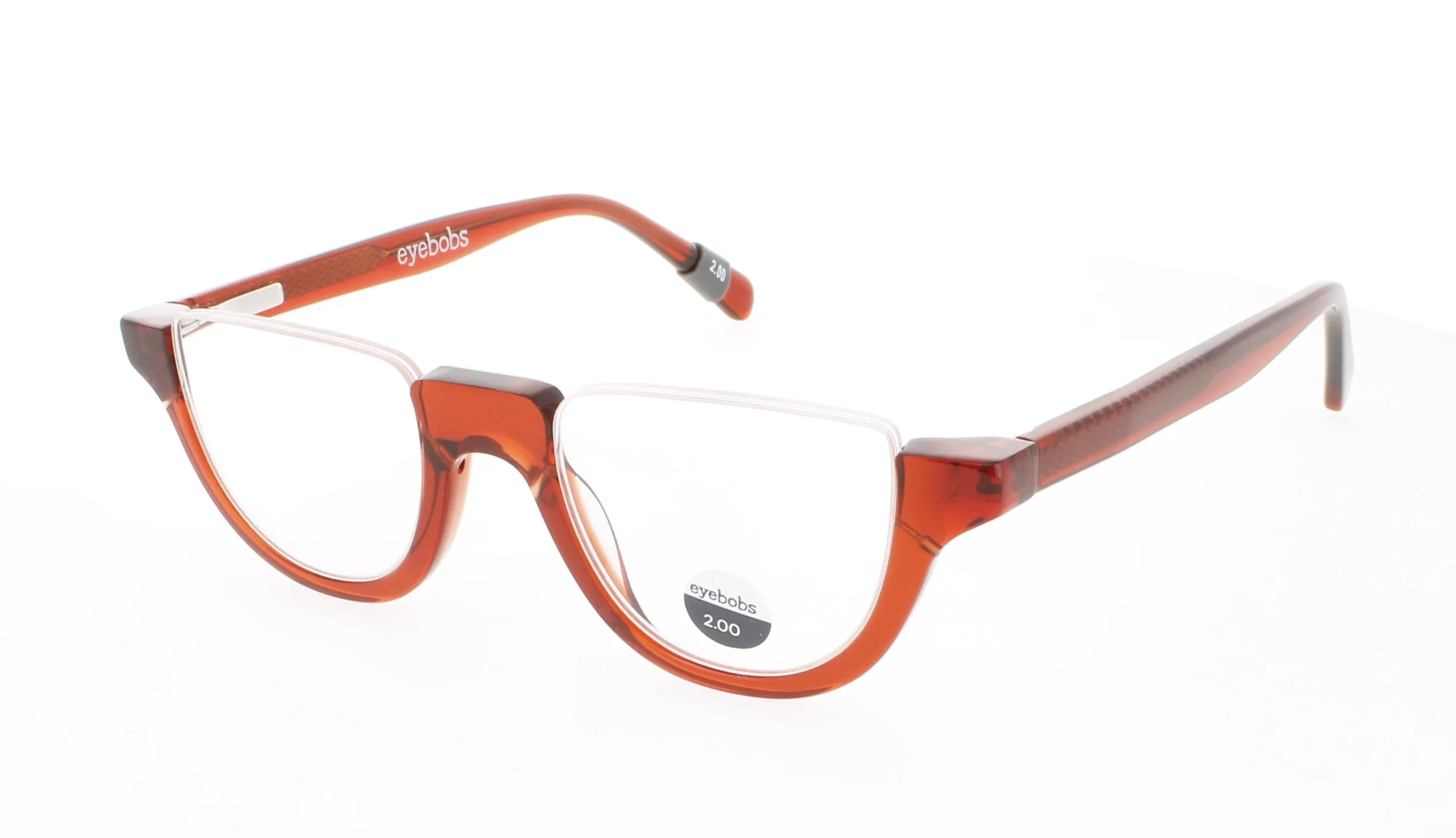 Eyebobs DEEP LEE 01 Eyeglasses Garnet Red Crystal 44mm Unisex
