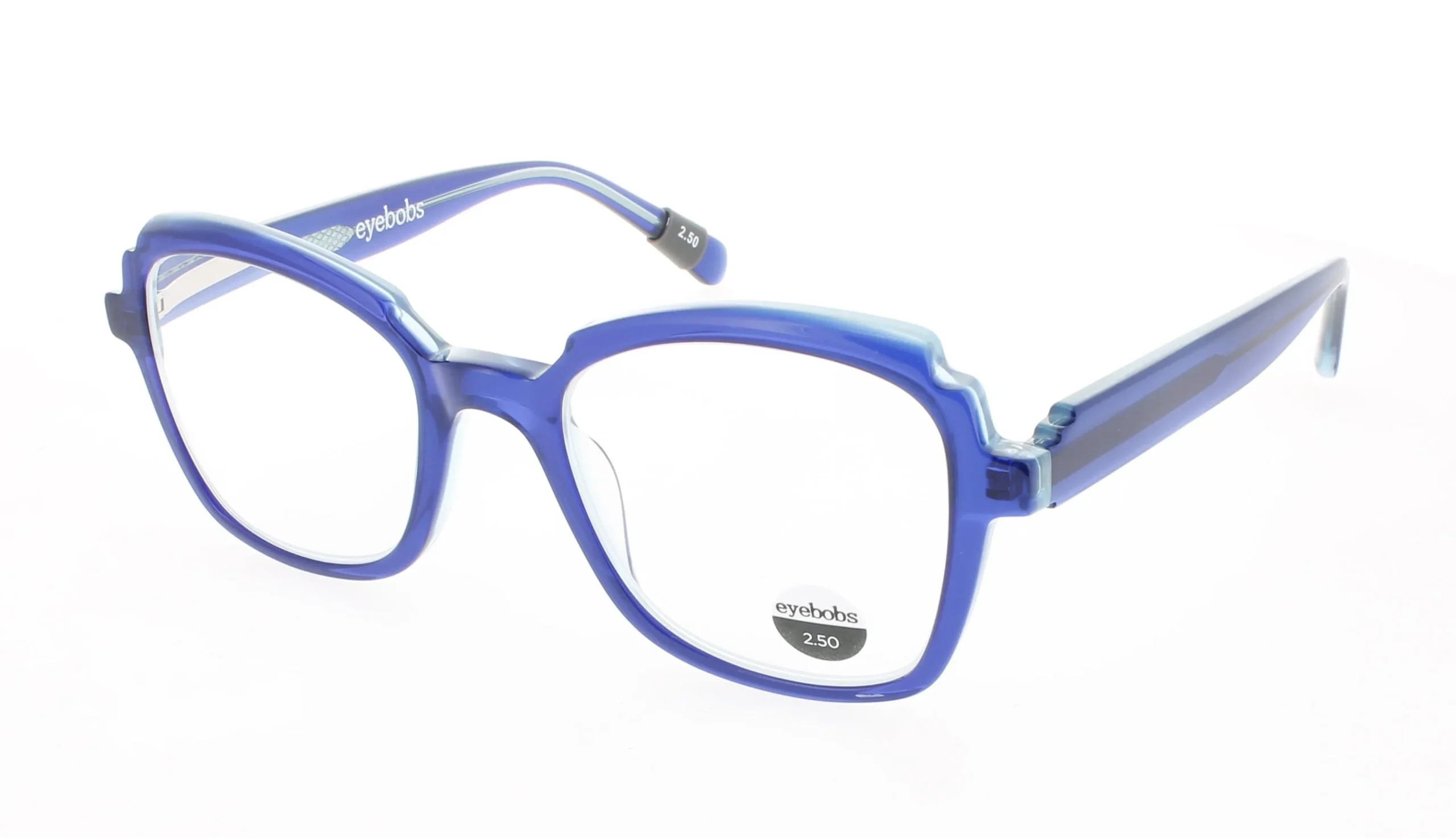 Eyebobs FUN PARK 10 Eyeglasses Triple-layered Crystal Blue 48mm Women