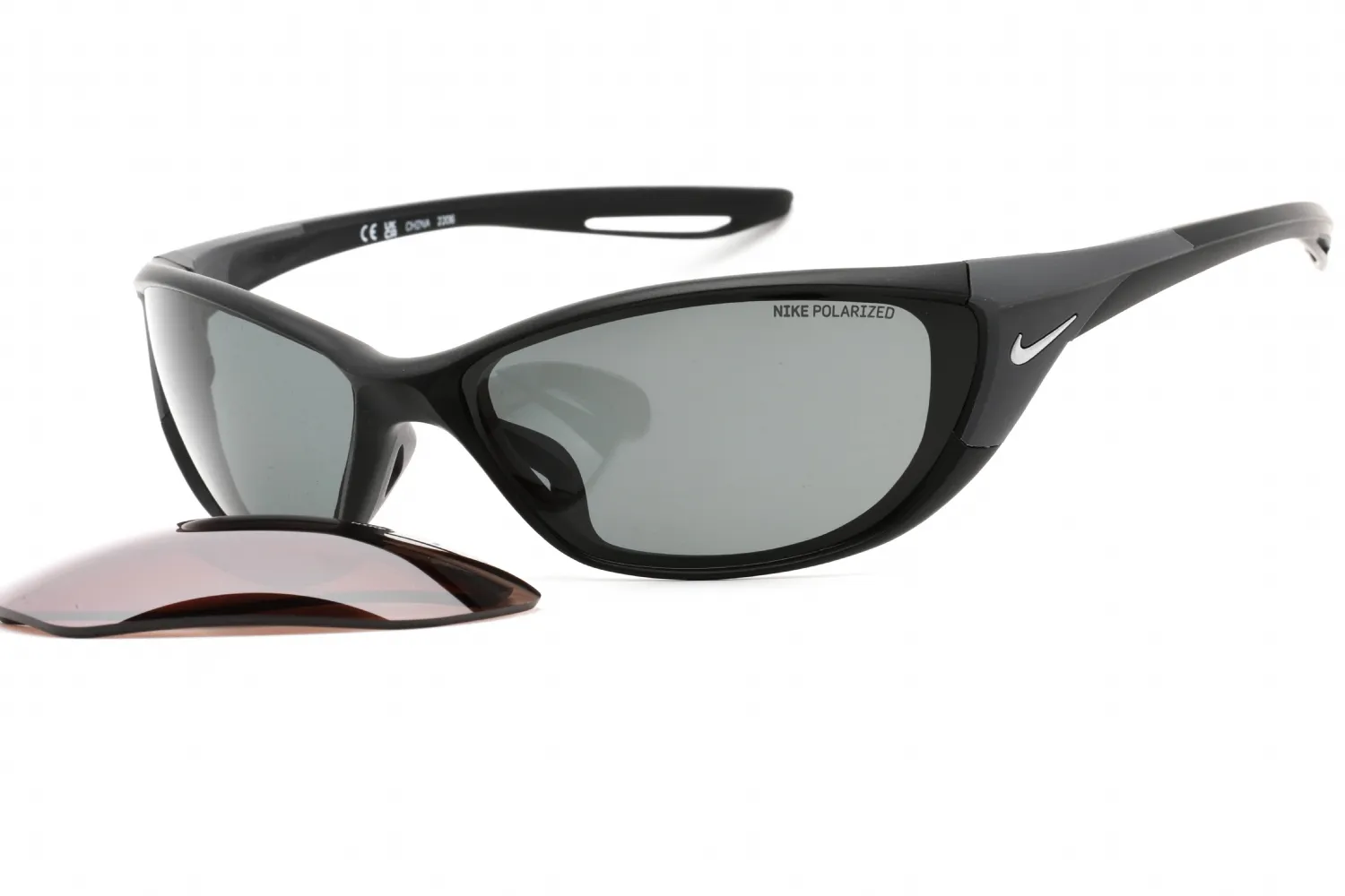 Nike NIKE ZONE P DZ7359 010 Sunglasses Matte Black 66mm Men