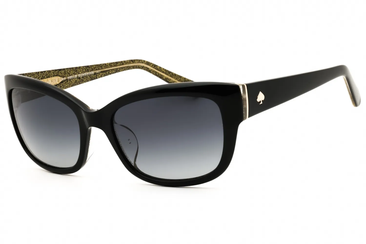 Kate Spade JOHANNA/F/S 0NS8 9O Sunglasses Bk Glittr 53mm Women