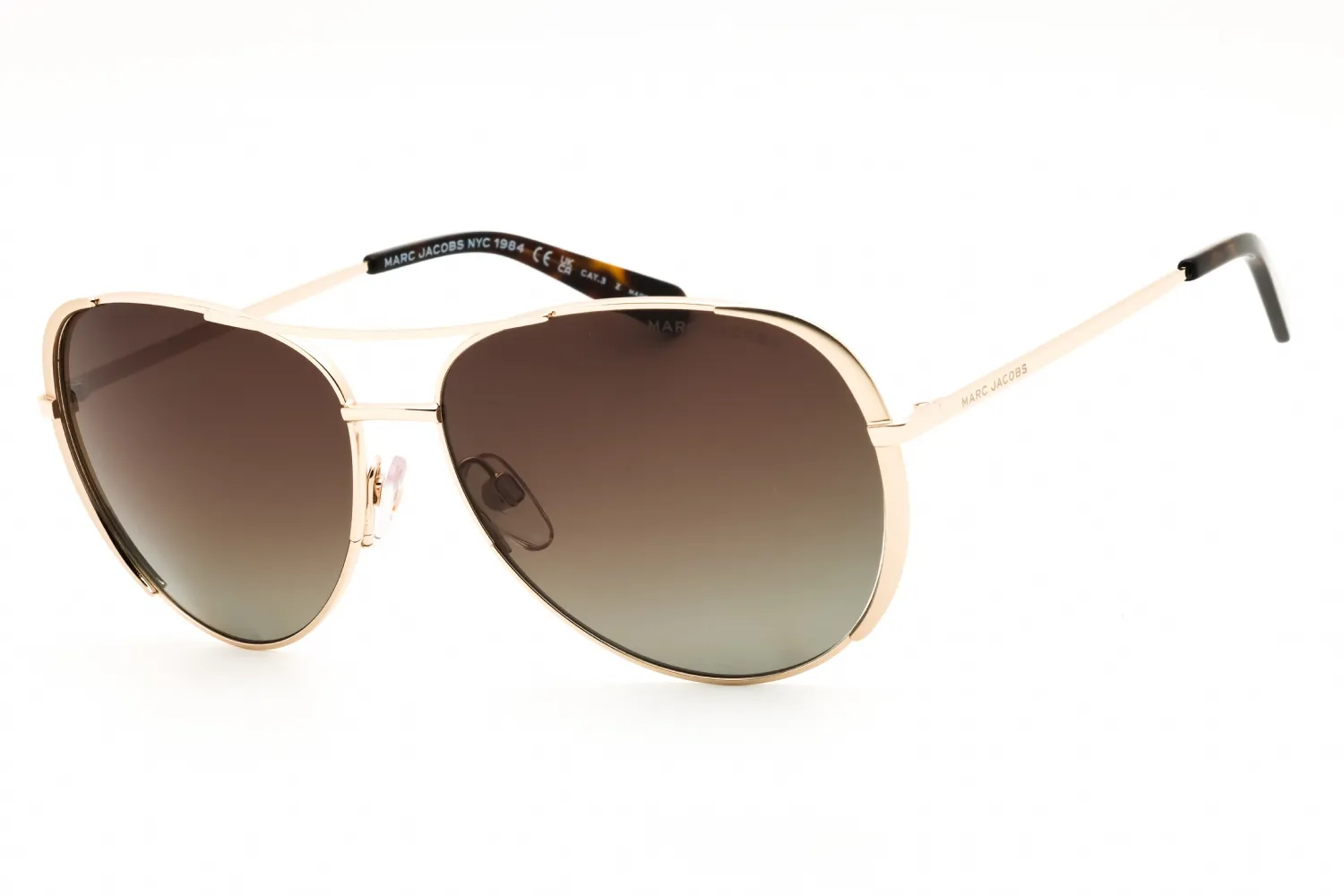 Marc Jacobs MARC 686/S 001Q LA Sunglasses Gold Brown 59mm Women