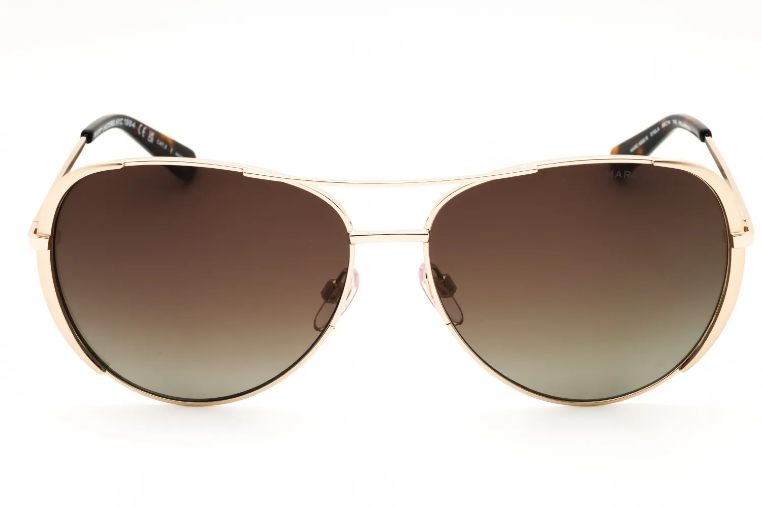 Marc Jacobs MARC 686/S 001Q LA Sunglasses Gold Brown 59mm Women 2