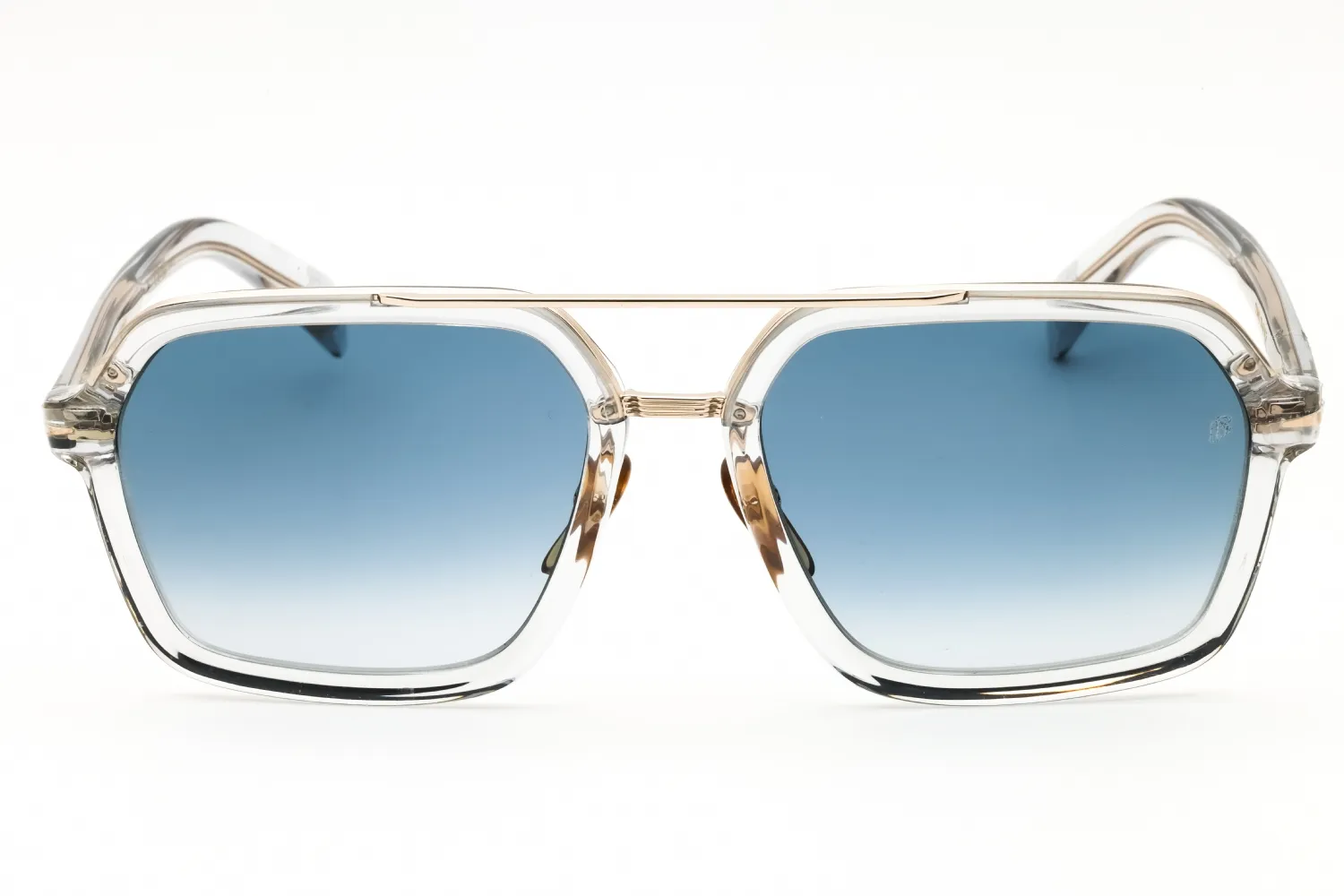David Beckham DB 7128/S 0FT3 1V Sunglasses Grey Gold 58mm Men 2