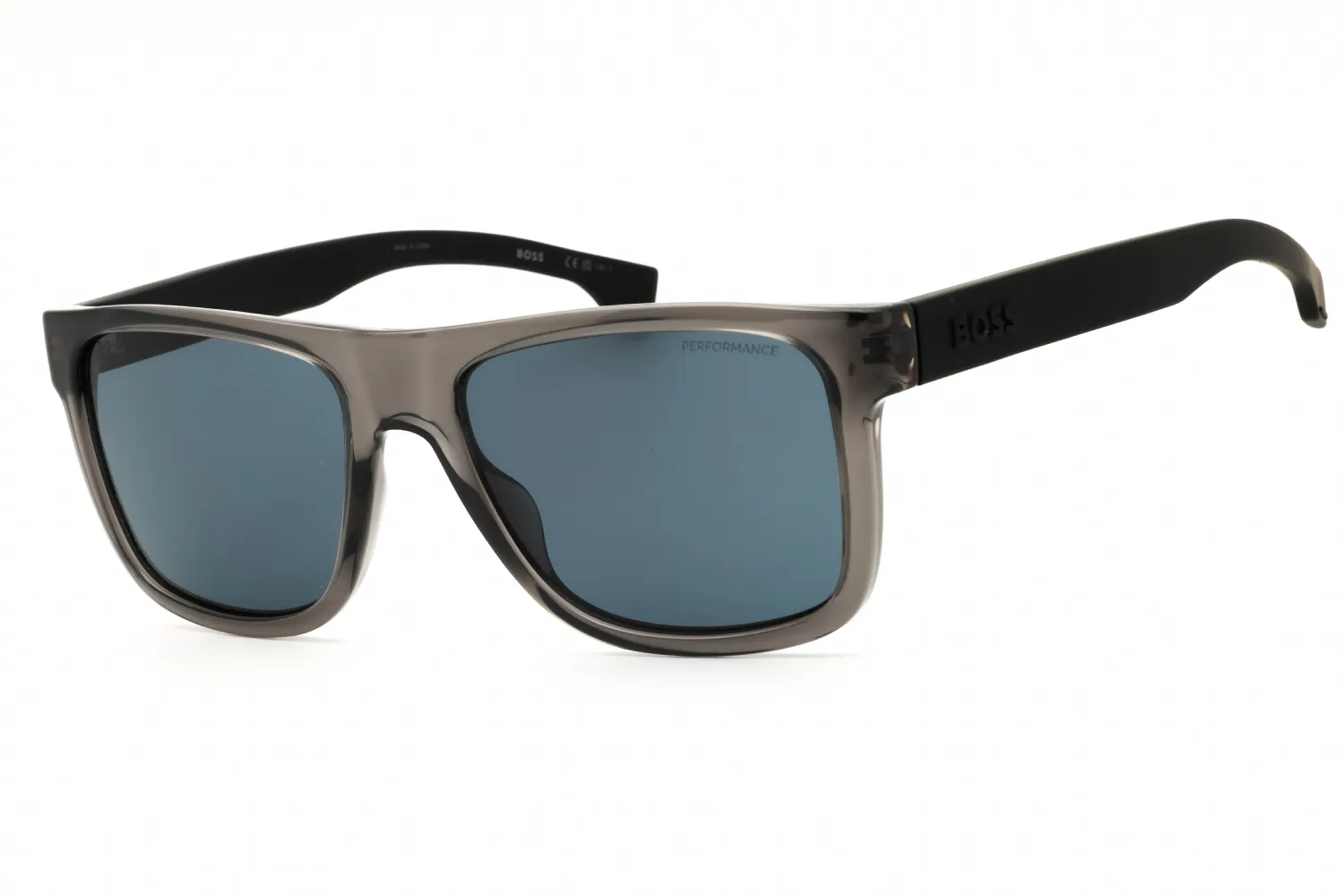 HUGO BOSS BOSS 1647/S 0R6S Z8 Sunglasses Transparent Dark Grey 55mm Men