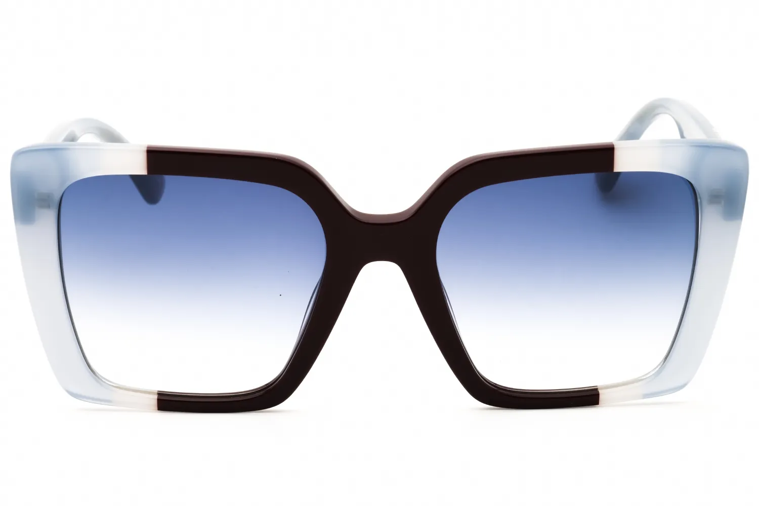 Moschino MOS172/S S9W Sunglasses Blue Brown 54mm Women 2