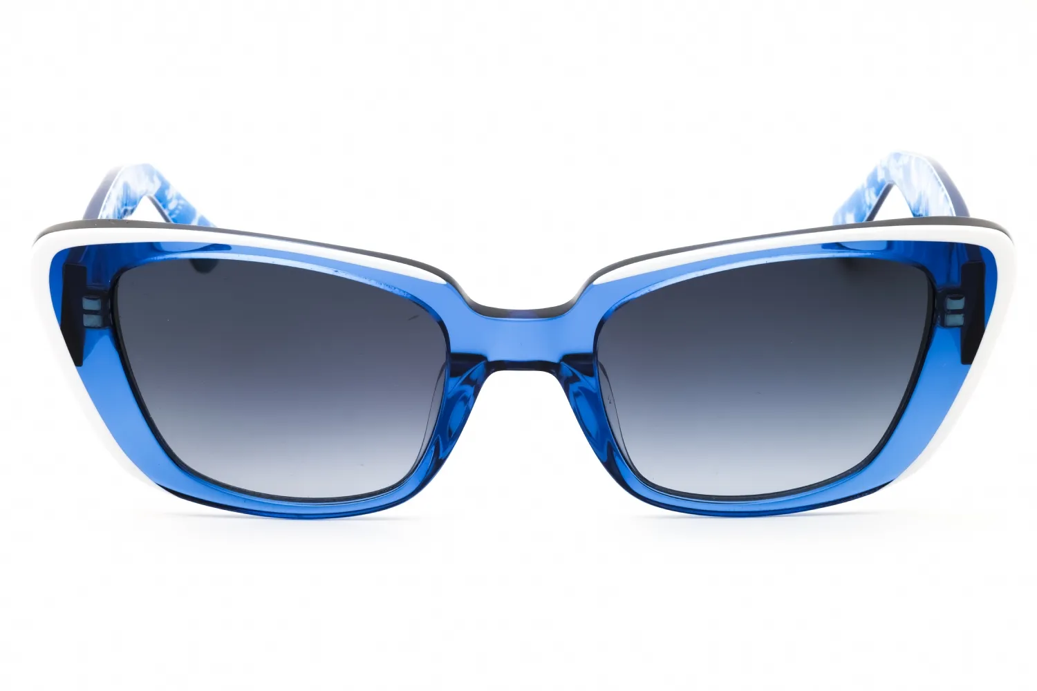 Kate Spade FABIA/S 00JU 9O Sunglasses Blue White 51mm Women 2