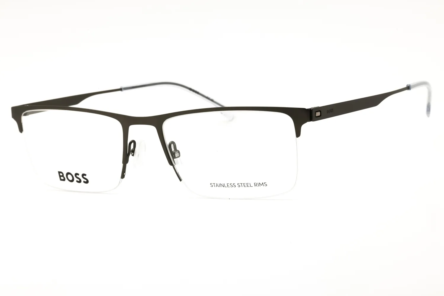 HUGO BOSS BOSS1698 0R80 00 Eyeglasses Matte Dark Ruthenium 57mm Men