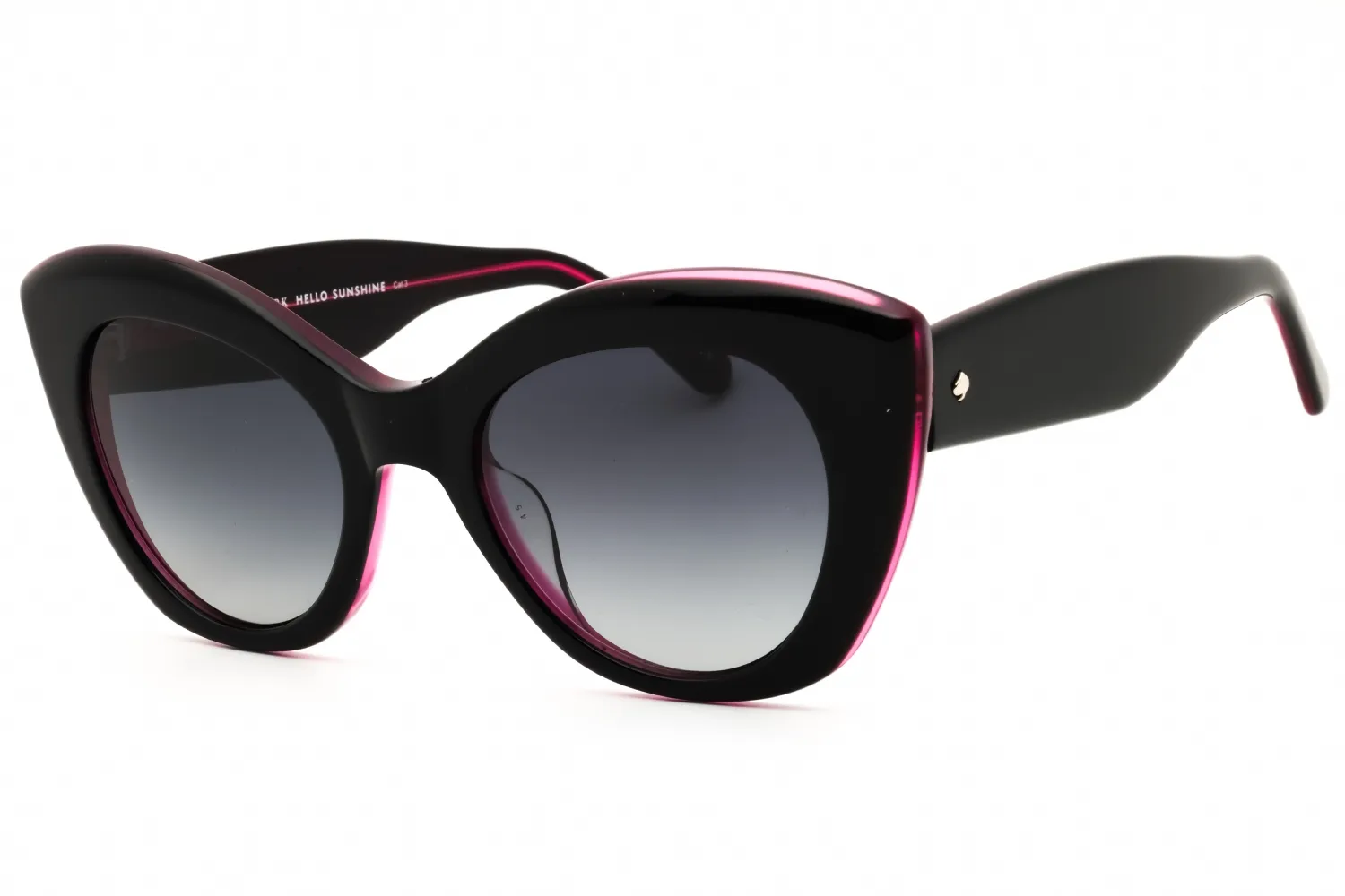 Kate Spade KS DOMINICA/S 03H2 9O Sunglasses Black Pink 49mm Women