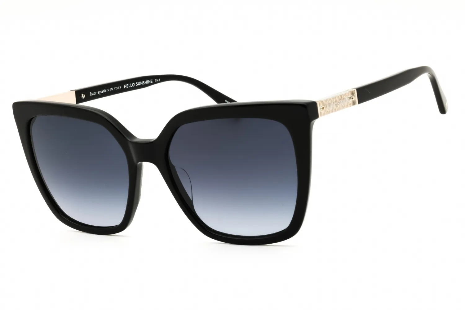 Kate Spade MARLOWE/G/S 0807 9O Sunglasses Black 55mm Women