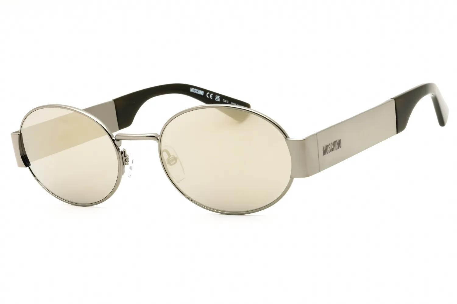 Moschino MOS185/S 06LB UE Sunglasses Ruthenium 55mm Unisex