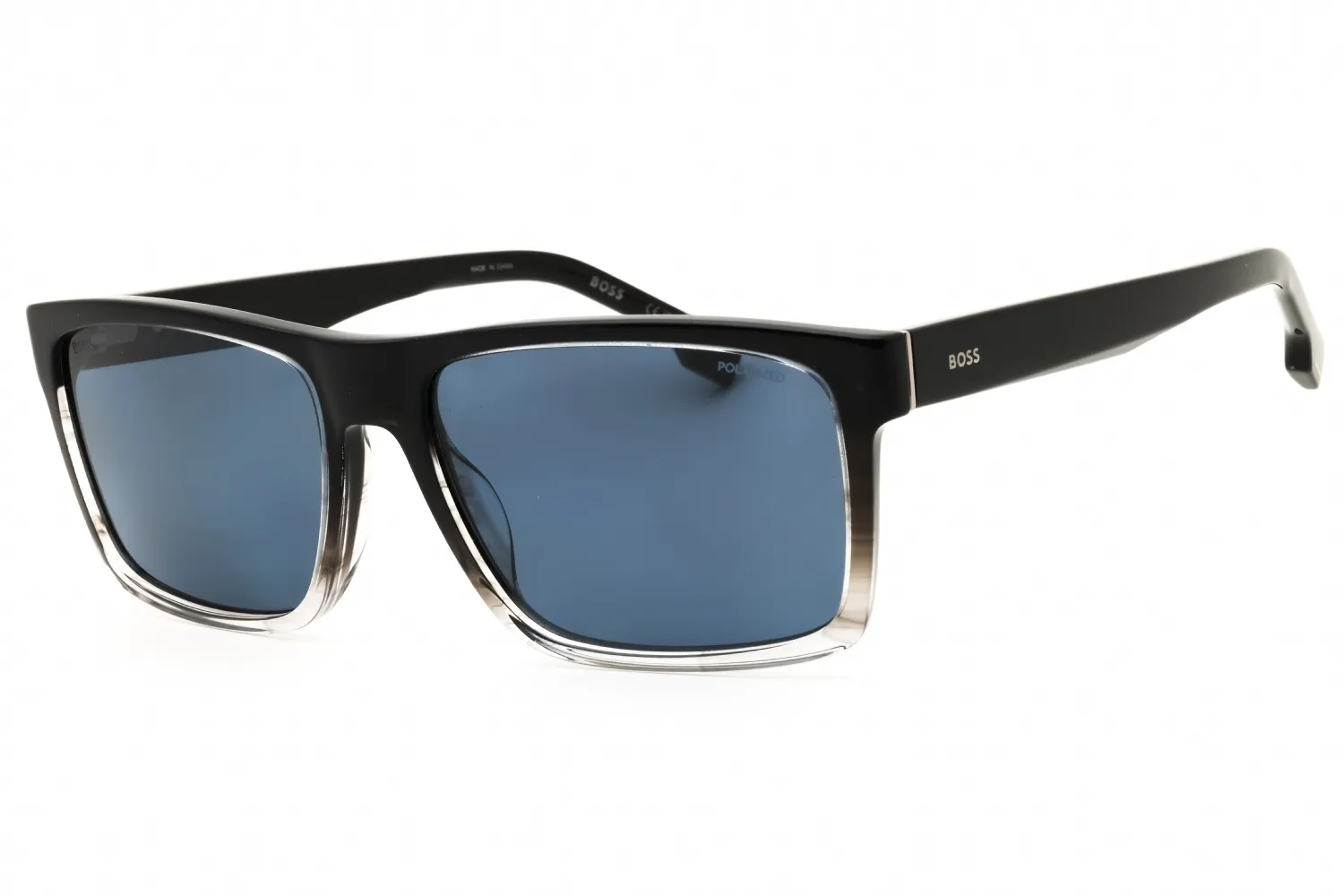 HUGO BOSS BOSS 1760/G/S 0EDM C3 Sunglasses Black Shaded Grey 59mm Men