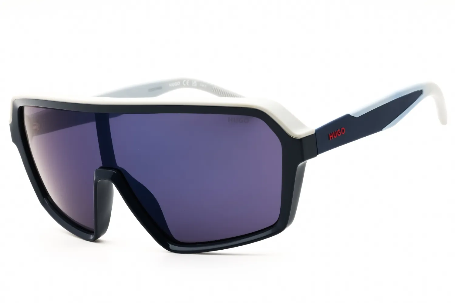 Hugo HG 1334/G/S 0XW0 XT Sunglasses Navy Blue Top Grey Laminate 99mm Men