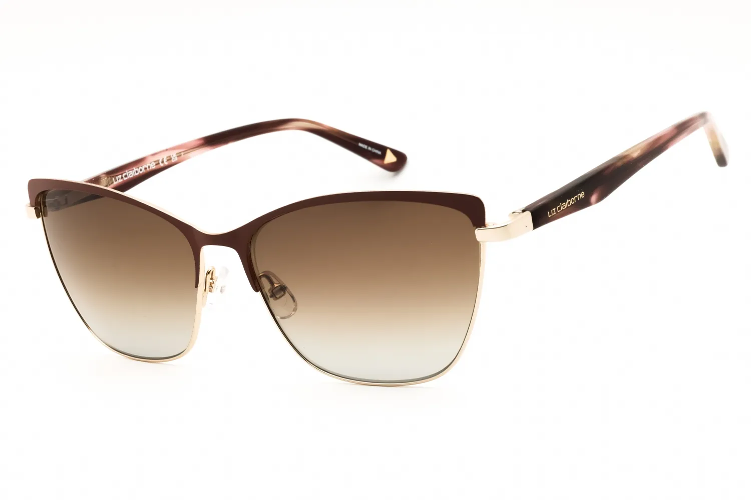 Liz Claiborne L 589/S 0FG4 HA Sunglasses Brown Gold 58mm Women