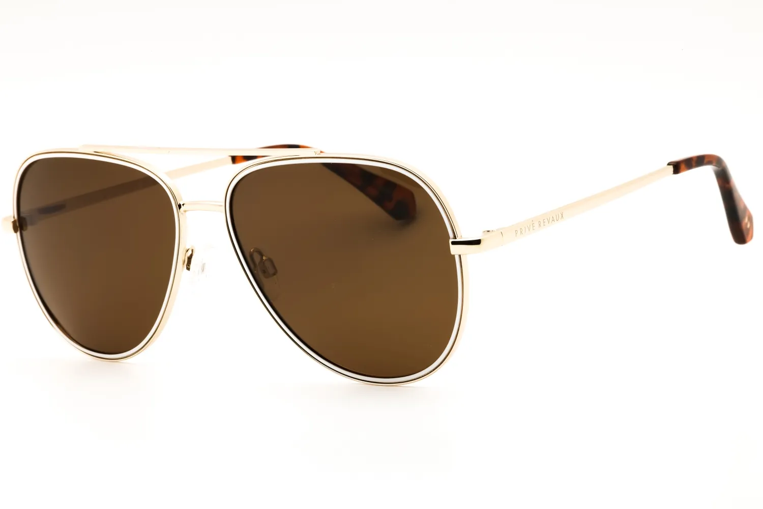 Prive Revaux GLOWIN HOUR/G/S 24S SP Sunglasses Gold Whte 52mm Unisex