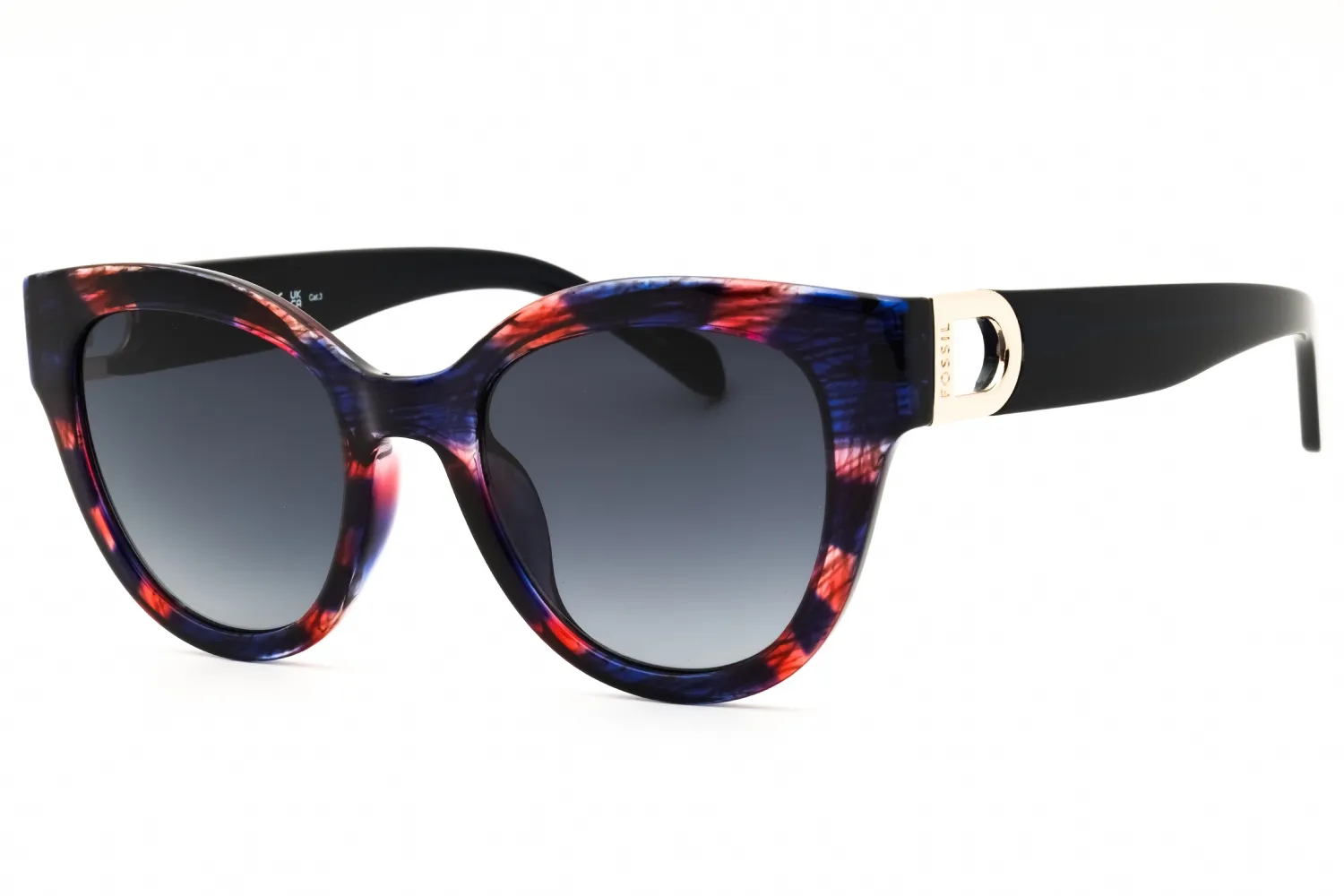 Fossil FOS 2162/G/S 0WA3 9O Sunglasses Blupttred 52mm Women