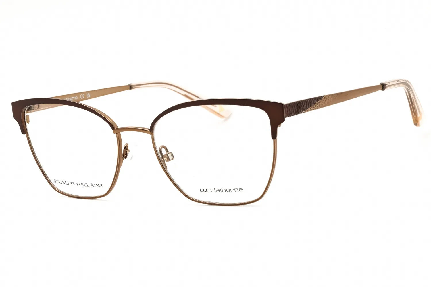 Liz Claiborne L 693 009Q 00 Eyeglasses Shiny Brown 52mm Women