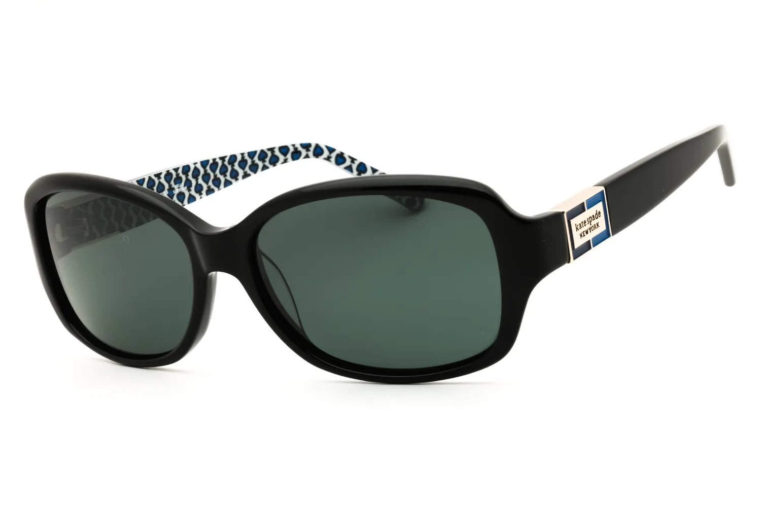 Kate Spade ANNIKA/P/S/US 0EDP M9 Sunglasses Black Blues 56mm Women