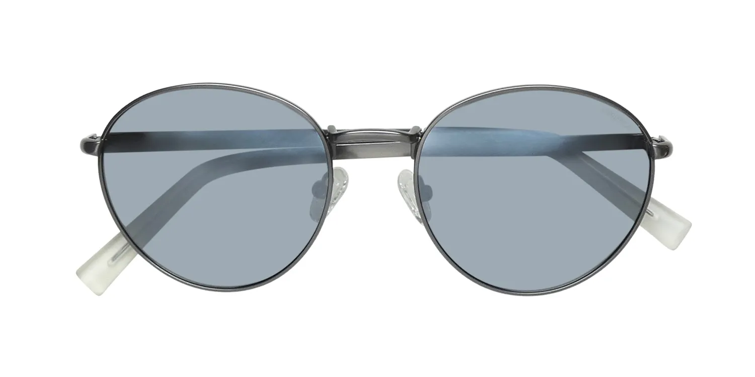 Nautica N9206s 030 Sunglasses Matte Gunmetal 53mm Unisex 2