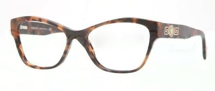 Versace MOD.3180 944 Ve3180 Eyeglasses Brown 53mm Women