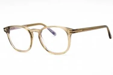 Tom Ford FT5819-B 057 Eyeglasses Shiny Beige 52mm