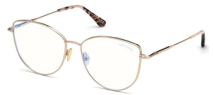 Tom Ford FT5667B 028 Eyeglasses Rose Gold 55mm Women