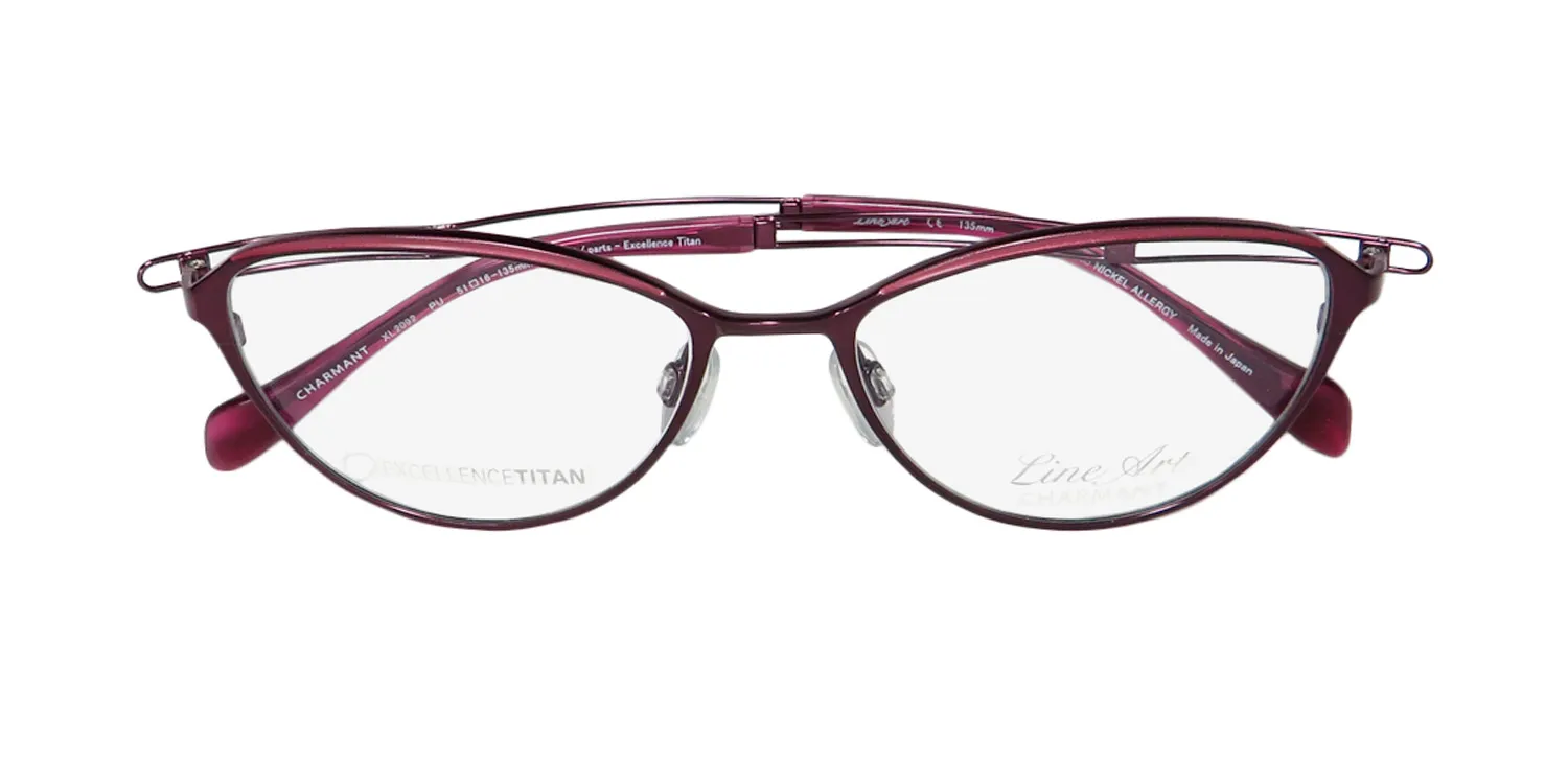 Charmant 2092 pu Eyeglasses Purple 51mm Women 2