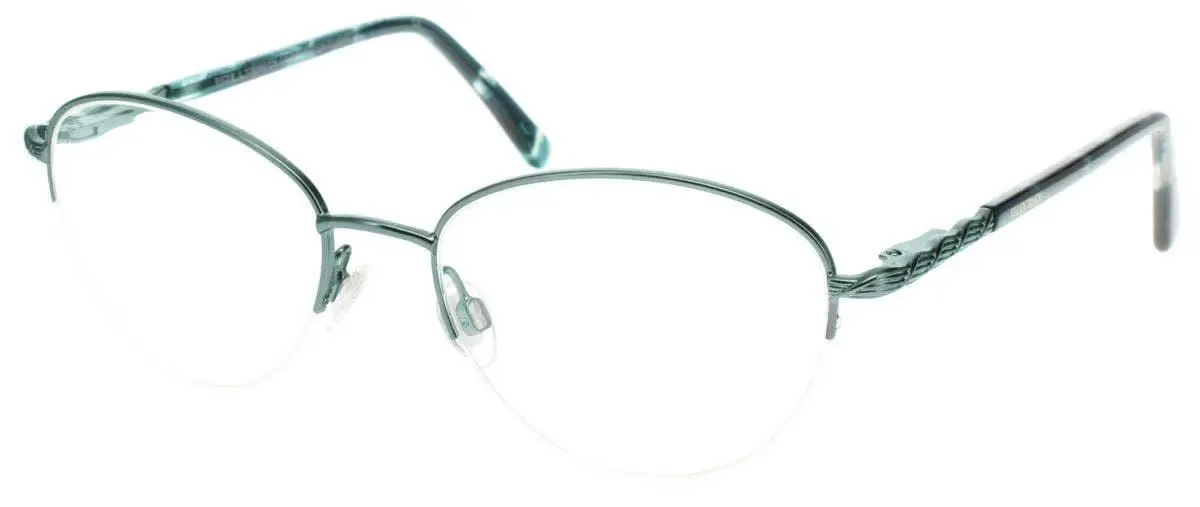 Ellen Tracy Cavan Eyeglasses Green Gunmetal 51mm Women