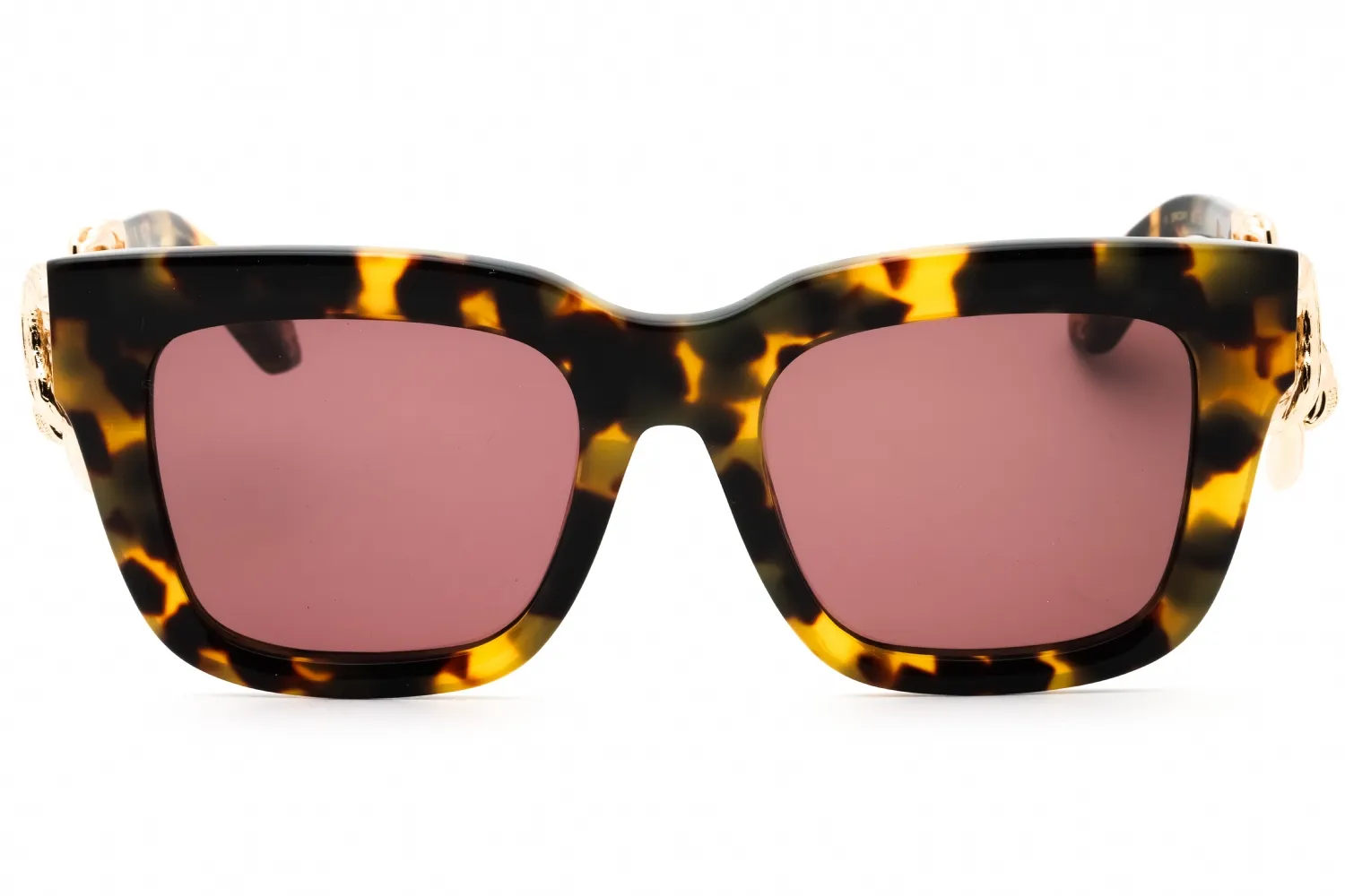 Roberto Cavalli SRC041M 0777 Sunglasses Matt Yellow Havana 52mm Women 2