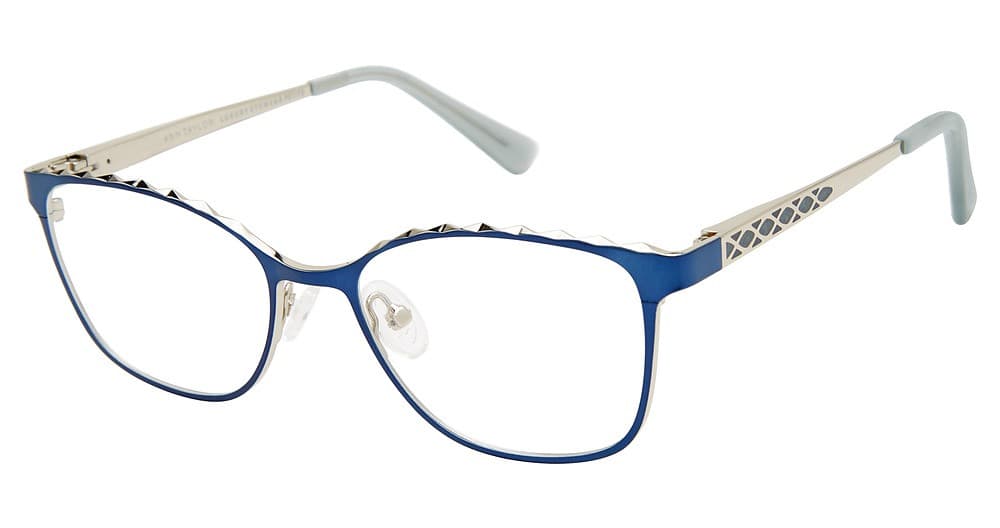 Ann Taylor ATP019 03 Eyeglasses Chambray Silver 48mm Women