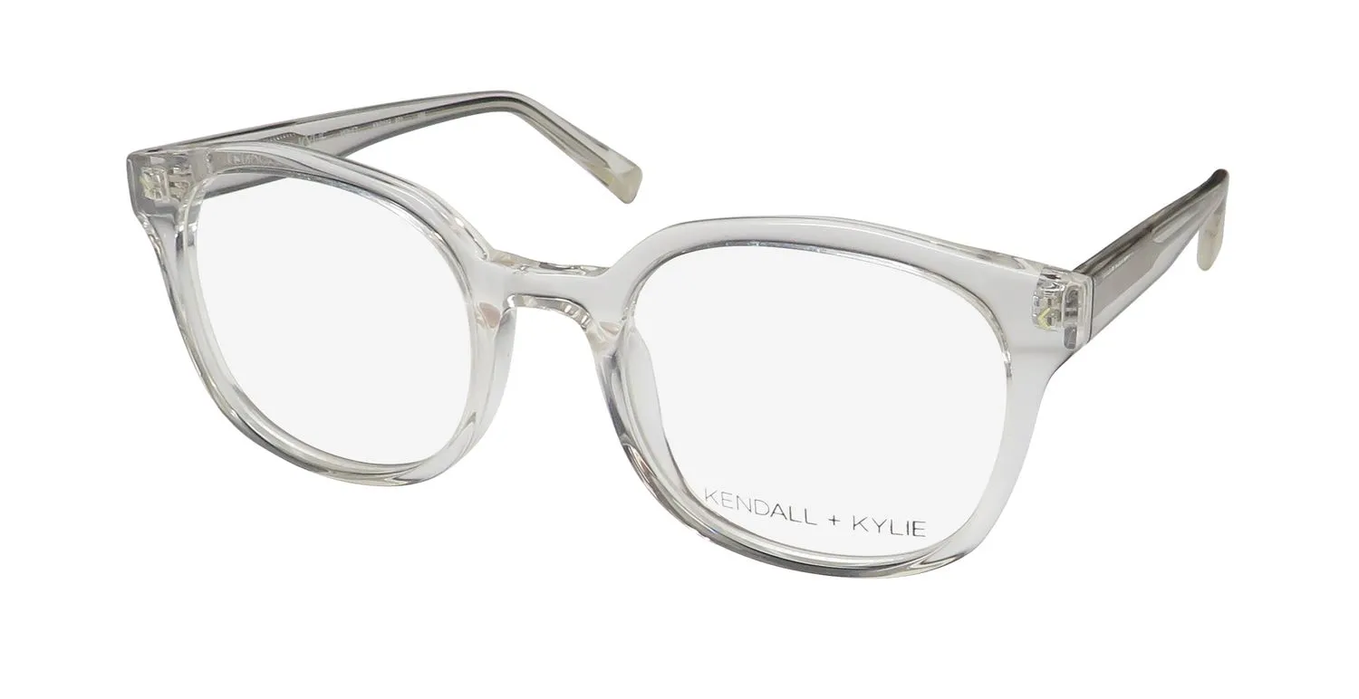 Kendall + Kylie Kko106 Violet 971 Eyeglasses Crystal Clear 51mm