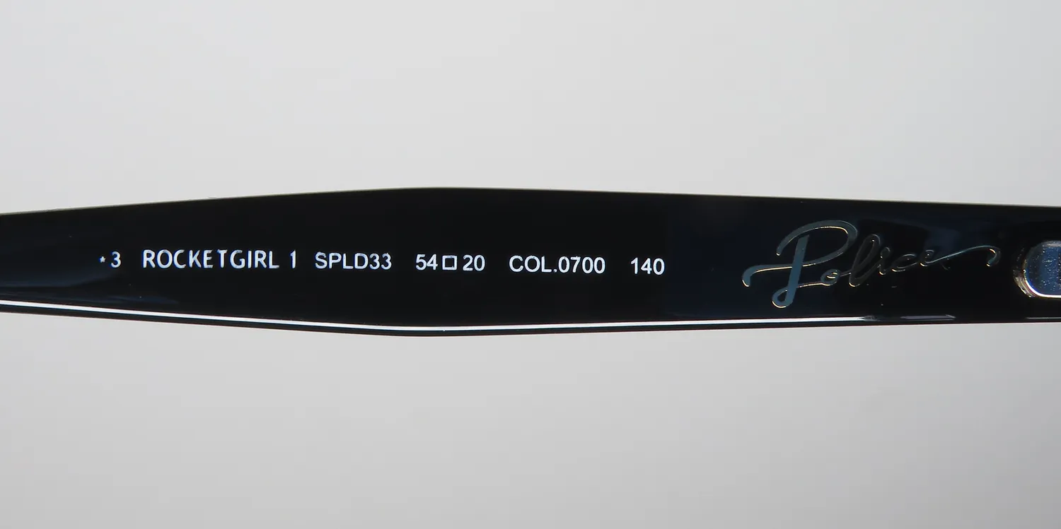 Police Spld33 0700 Sunglasses Black 54mm 8