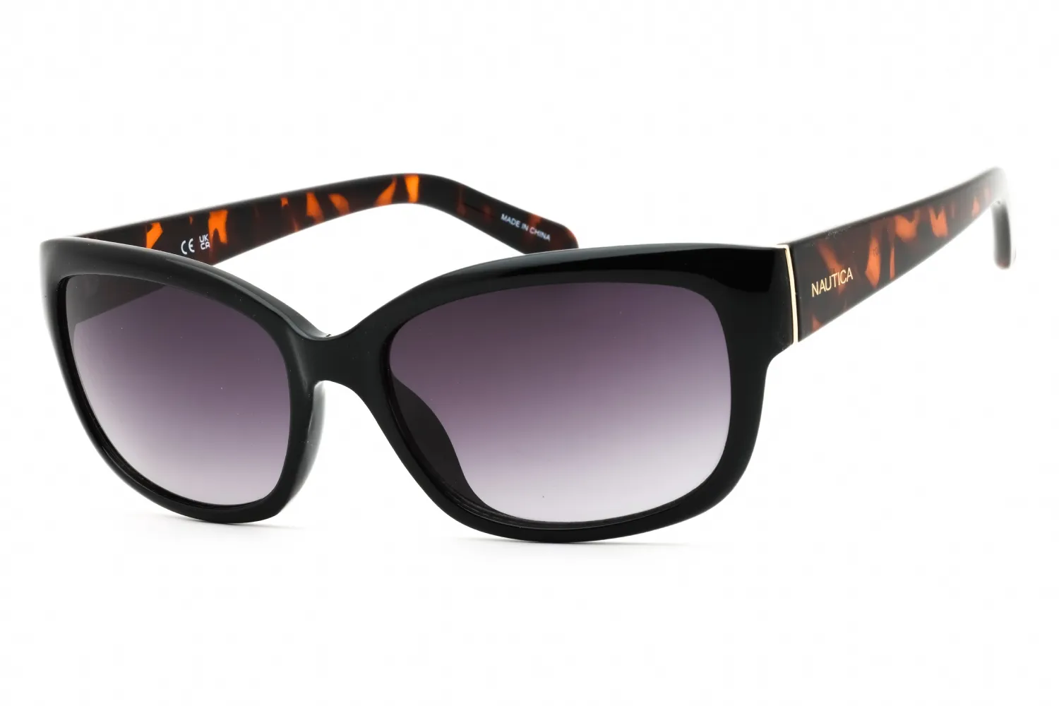 Nautica N2223S 001 Sunglasses Black 55mm Women