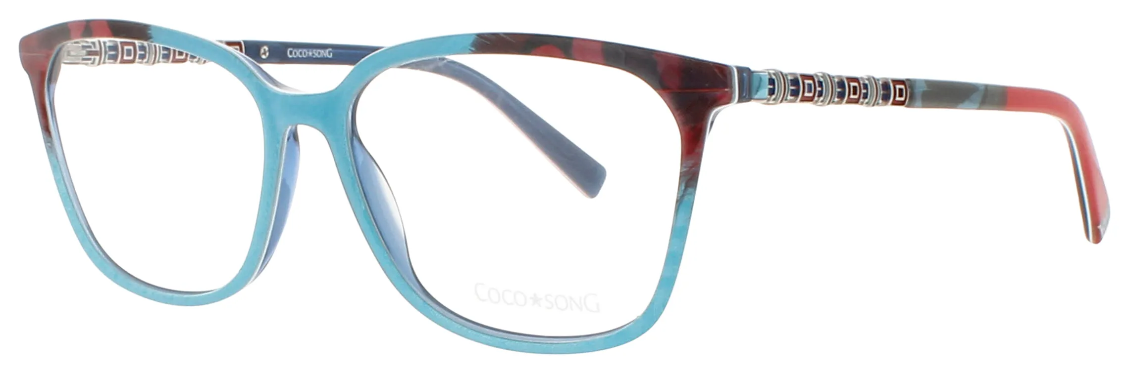 Coco Song CLEAR WATER C03 Eyeglasses Blue Red 55mm Women