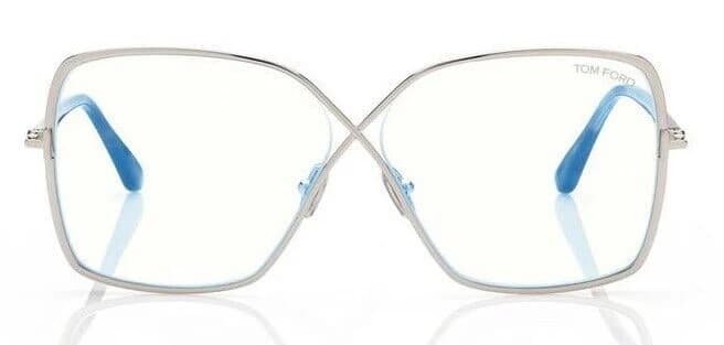 Tom Ford FT5841B 016 Eyeglasses Shiny Palladium 59mm Women 2
