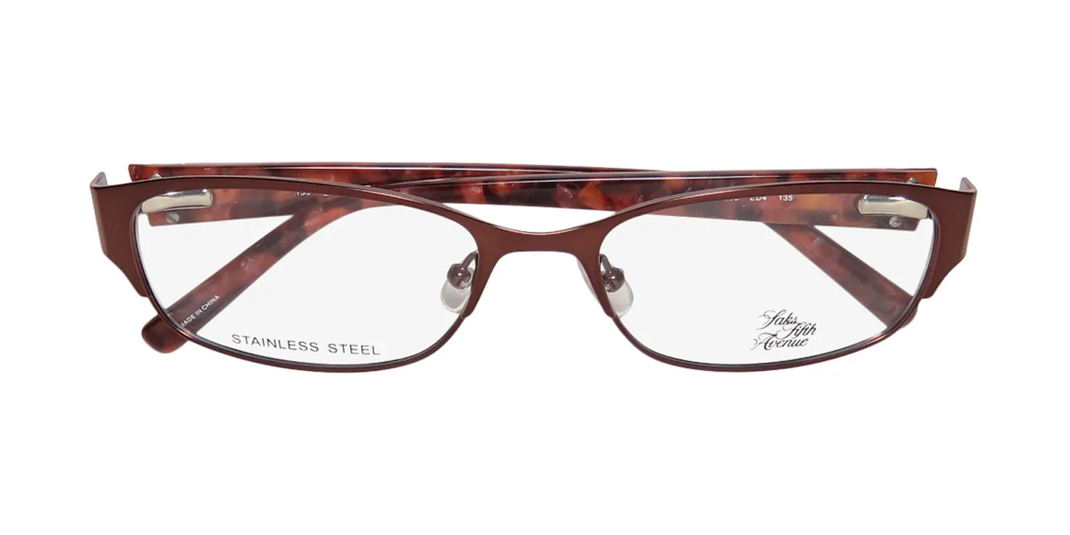 Saks Fifth Avenue 263 ed4 Eyeglasses Copper 54mm Women 2