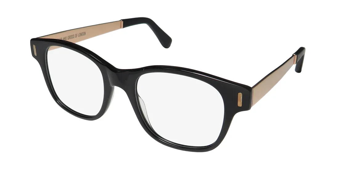 Cutler and Gross 1173 b Eyeglasses Black 48mm Unisex