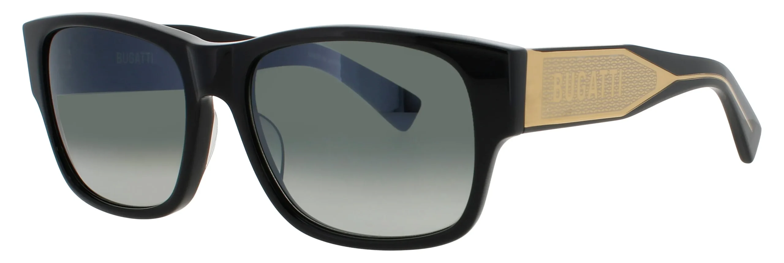 Bugatti 12 BK Sunglasses Black 56mm Unisex