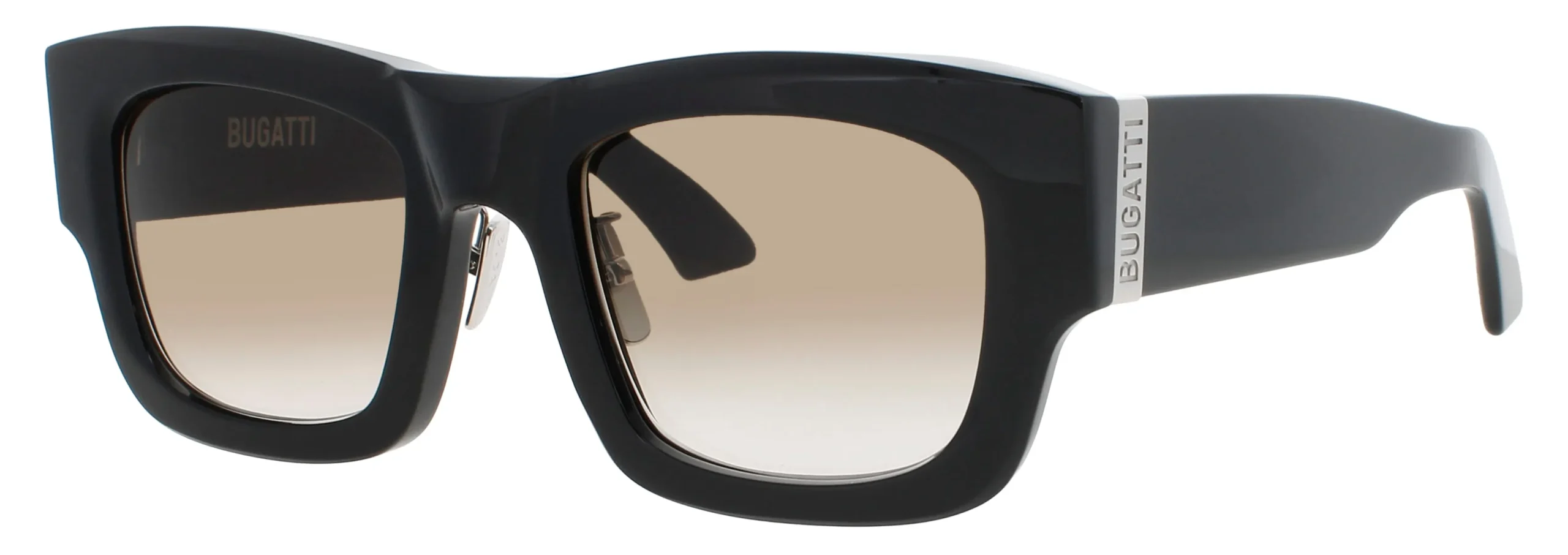 Bugatti 48M BK Sunglasses Black 51mm Unisex