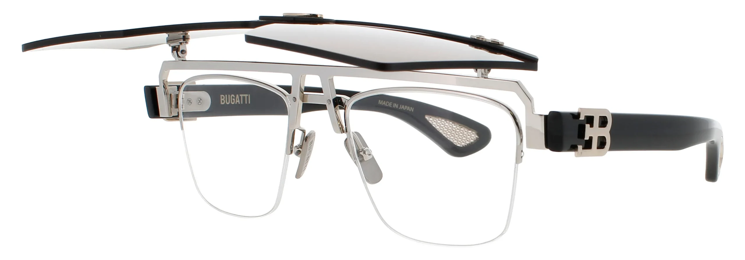 Bugatti 01BRX WG Sunglasses Black 42mm Men
