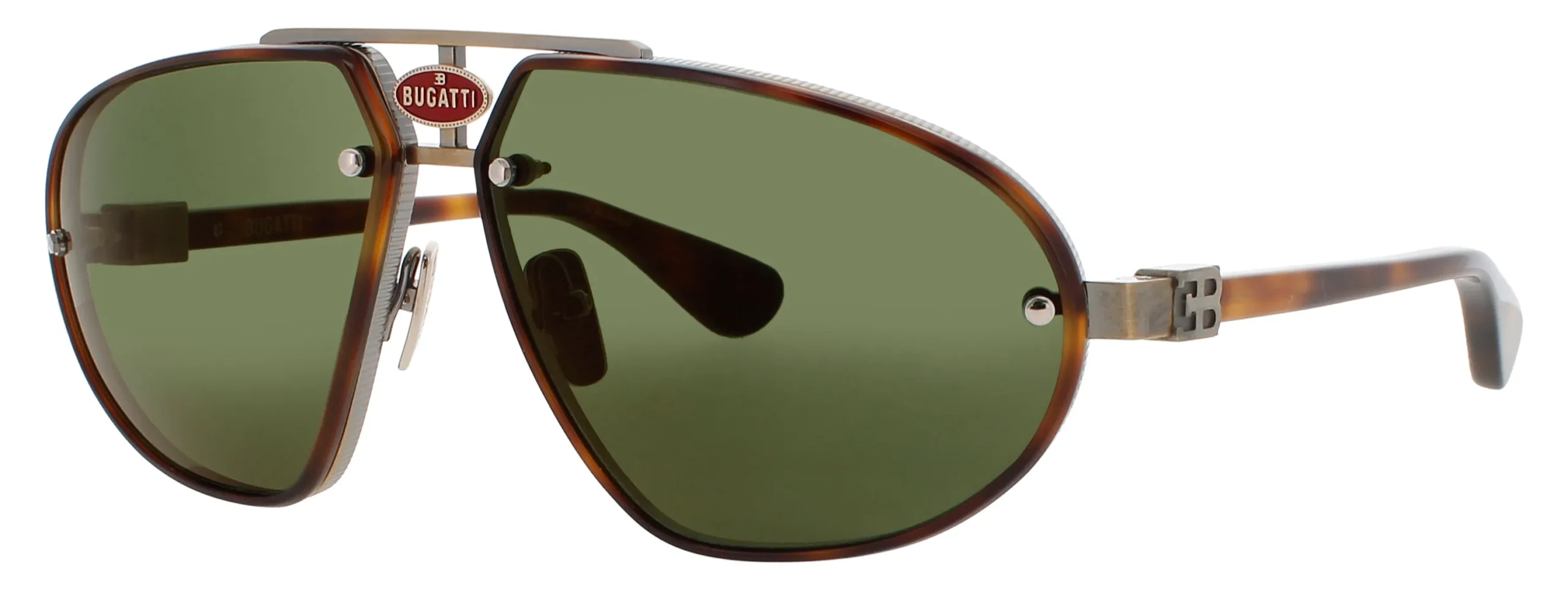 Bugatti 10 DBT/AG Sunglasses Demi-blonde Tortoise 63mm Men