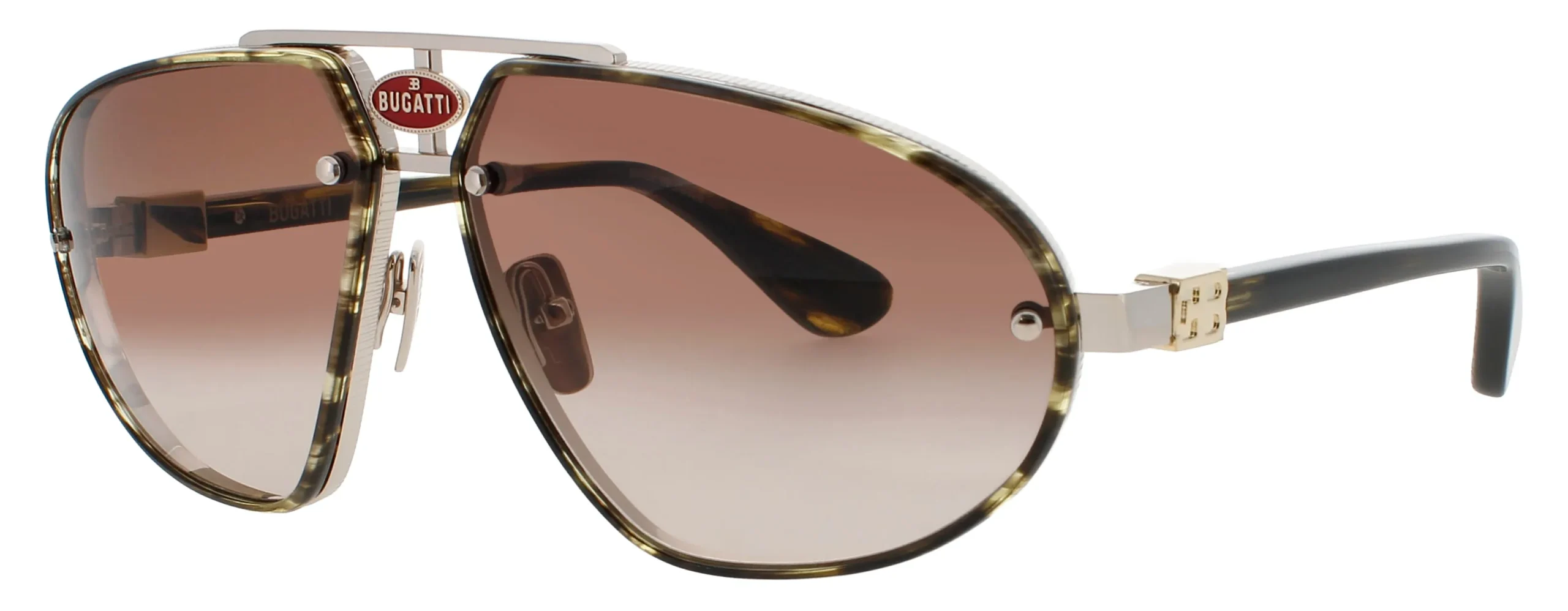 Bugatti 10 DT/WG Sunglasses Dark Tortoise 63mm Men