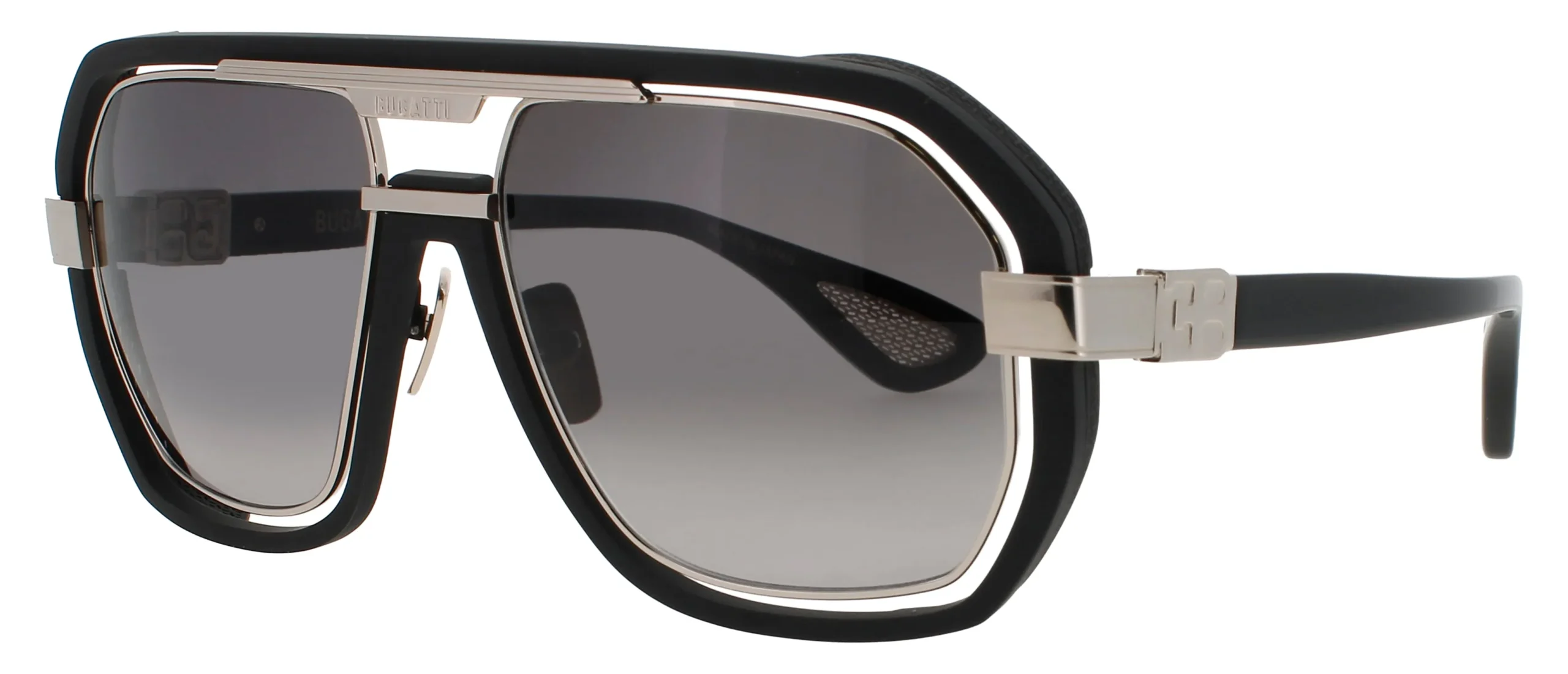 Bugatti 8 MBK/WG Sunglasses Matte Black 58mm Men