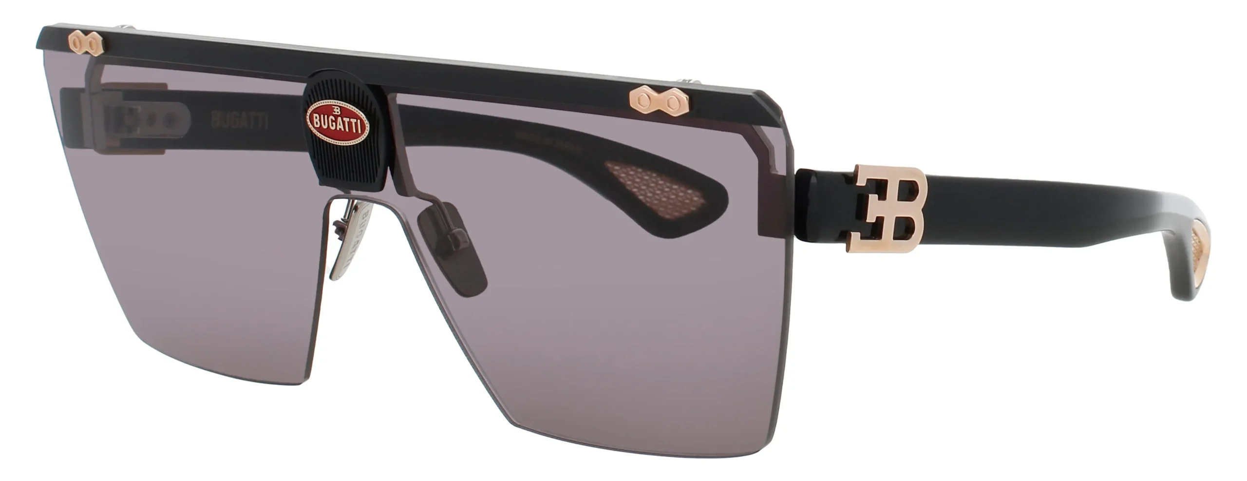 Bugatti 01A RG Sunglasses Black 52mm Men