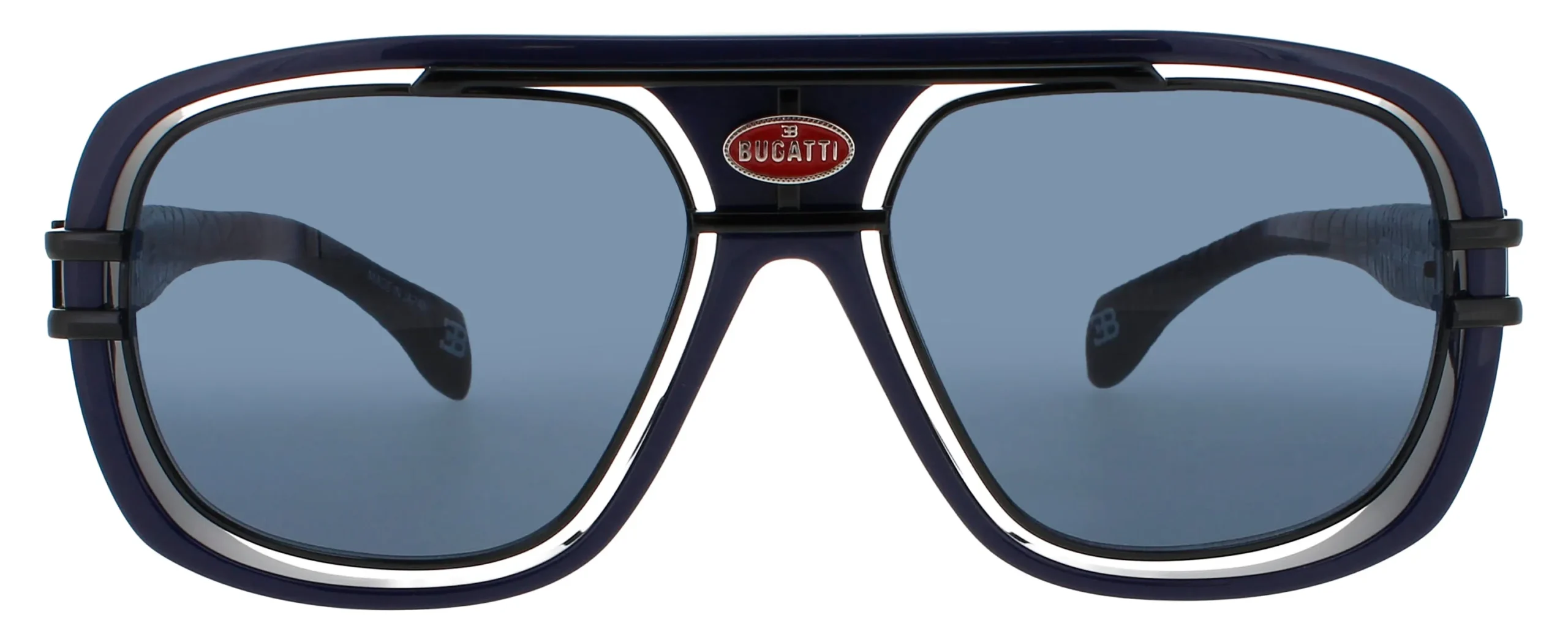 Bugatti 7 DK.BLU/BK Sunglasses Dark Blue 56mm Men 2