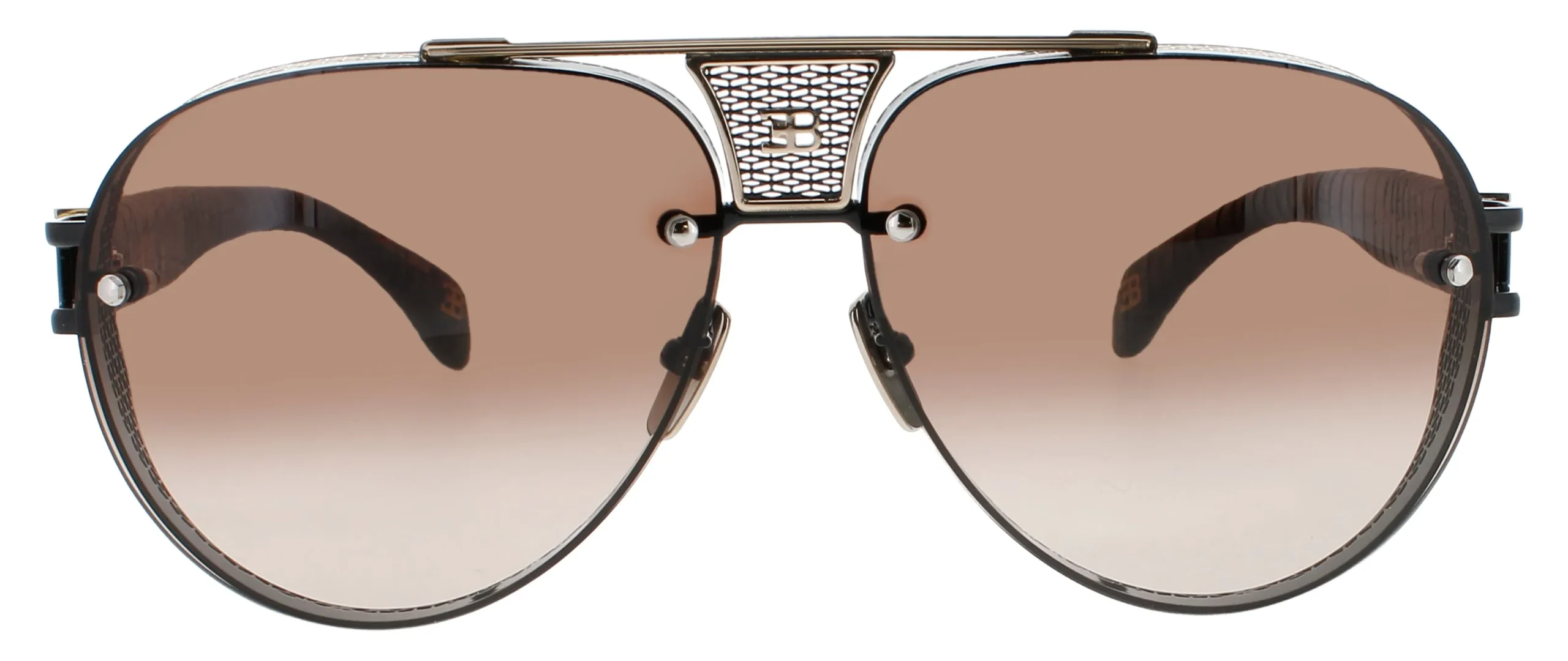 Bugatti 5 WG/BK Sunglasses Whte Gold 62mm Unisex 2