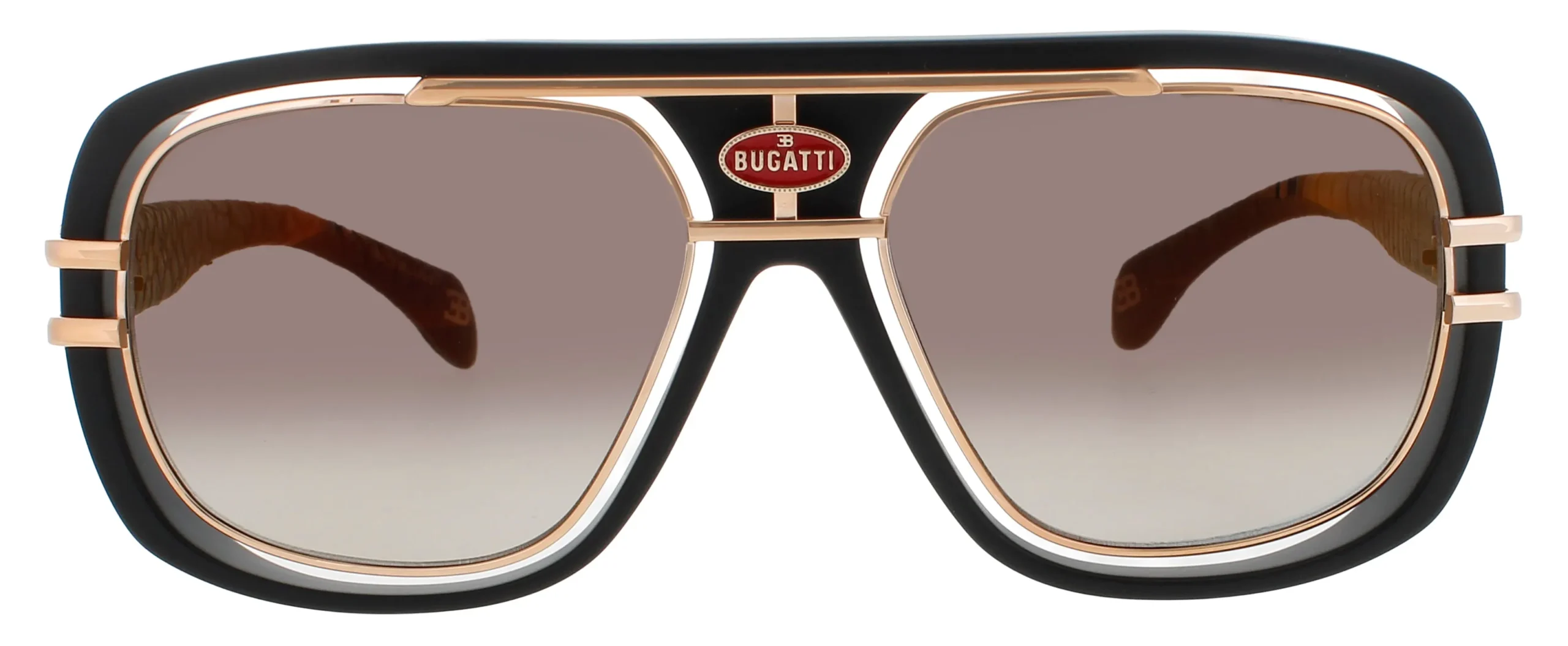 Bugatti 7 MBK/RG Sunglasses Matte Black 56mm Unisex 2