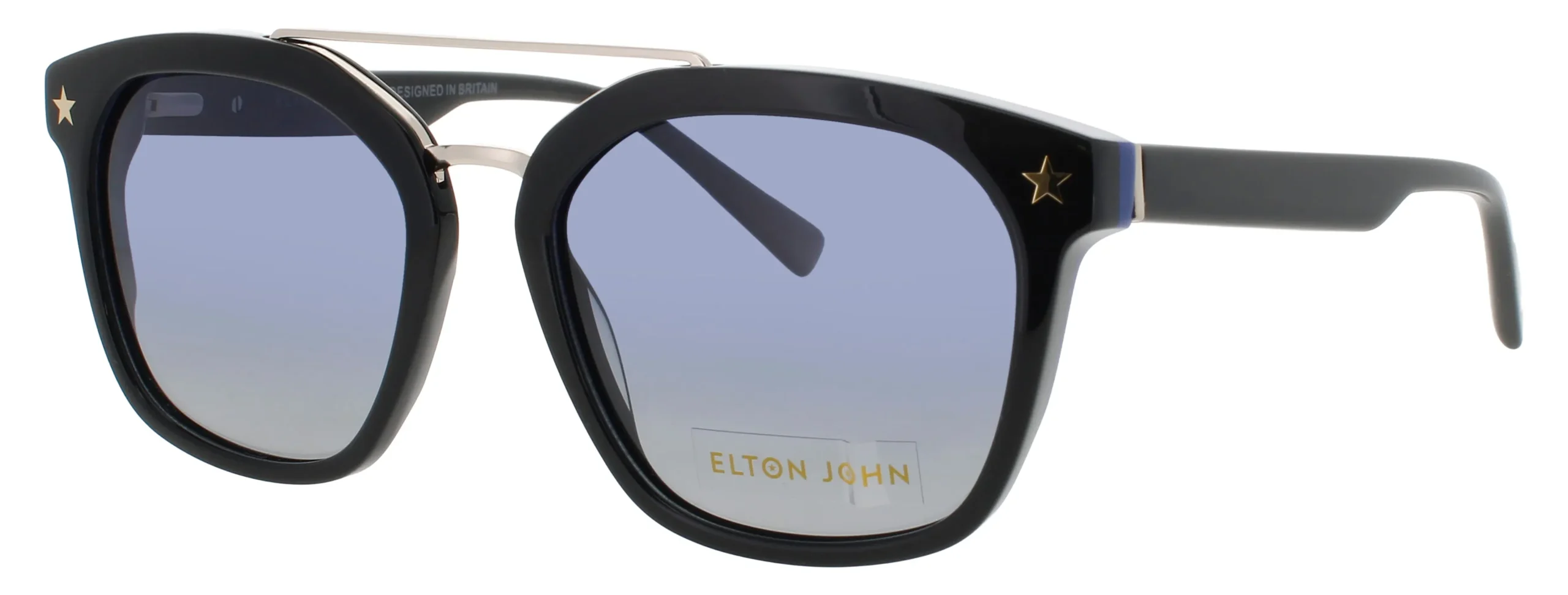 Elton John ROCKER BLKBL Sunglasses Black 54mm Unisex